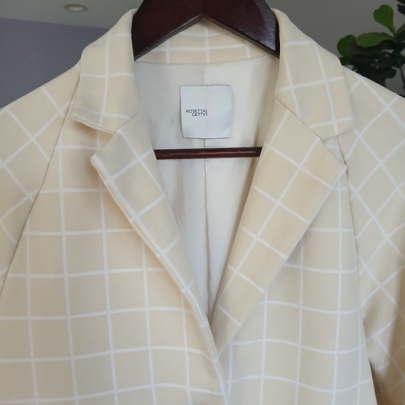 Rosetta Getty Checked Woven Blazer (Sample Sale) - Picture 5 of 9